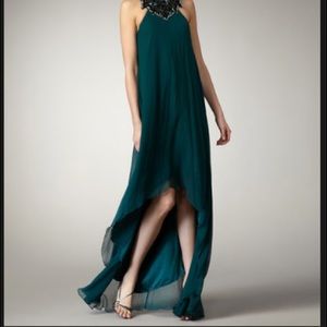 Beautiful 100% silk Aidan Mattox high low gown